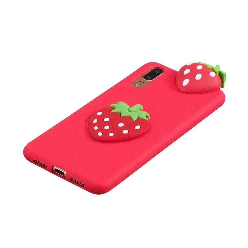 Kuori Huawei P20 3d Strawberry