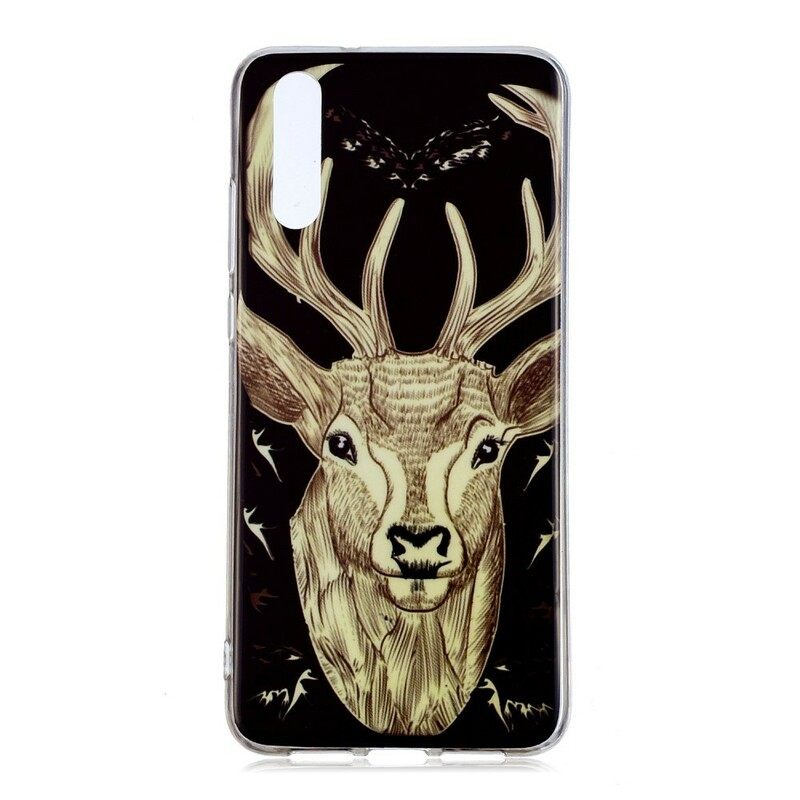 Kuori Huawei P20 Fluorescent Majestic Stag