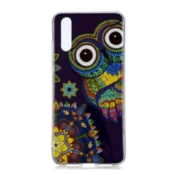 Kuori Huawei P20 Owl Fluoresoiva Mandala