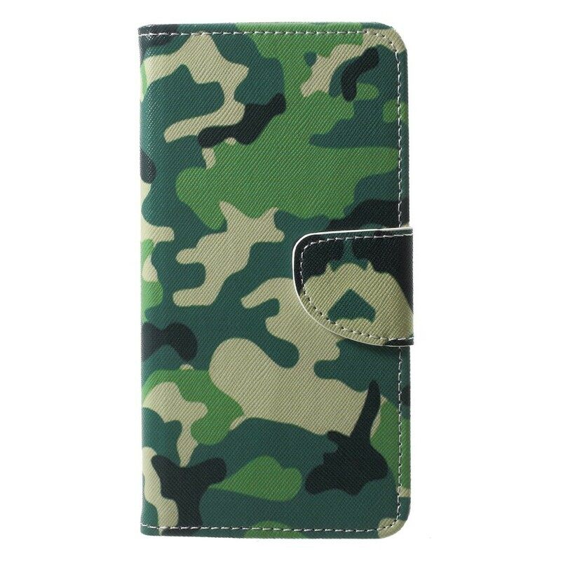 Nahkakotelo Huawei P20 Military Camouflage