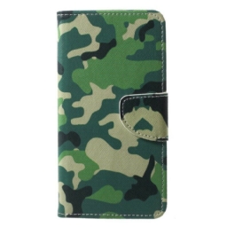 Nahkakotelo Huawei P20 Military Camouflage