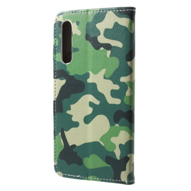 Nahkakotelo Huawei P20 Military Camouflage