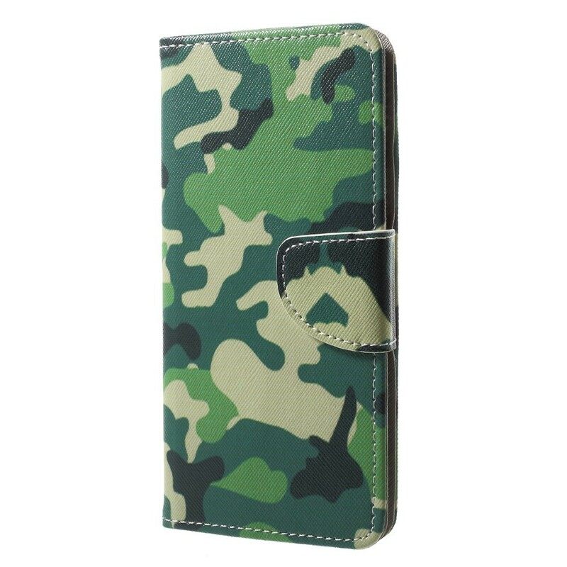 Nahkakotelo Huawei P20 Military Camouflage