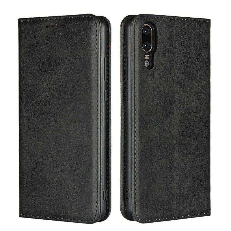 Puhelinkuoret Huawei P20 Kotelot Flip Style Leather Sobriety