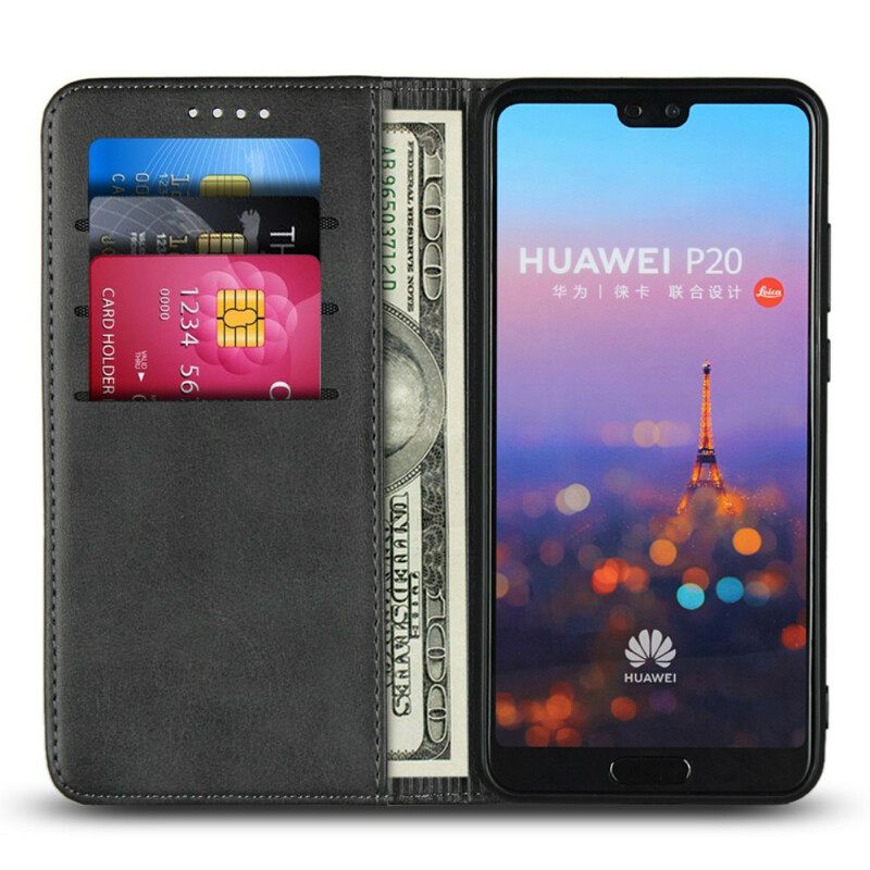 Puhelinkuoret Huawei P20 Kotelot Flip Style Leather Sobriety