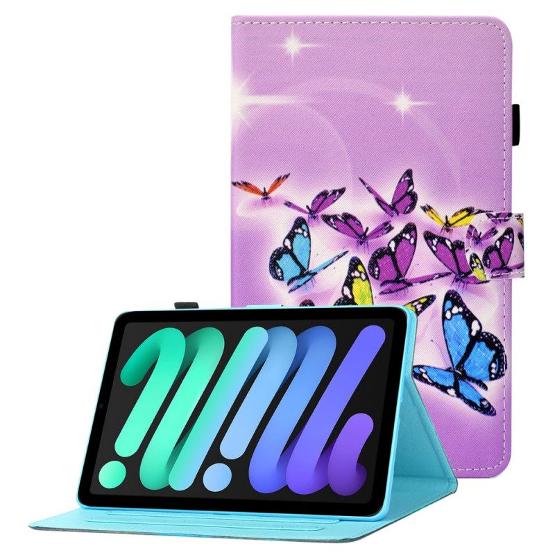 Kotelot iPad Mini 6 (2021) Butterflies Design