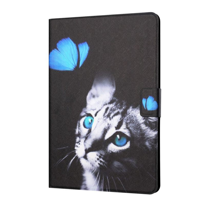 Kotelot iPad Mini 6 (2021) Cat Ja Blue Butterfly