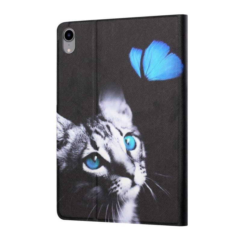 Kotelot iPad Mini 6 (2021) Cat Ja Blue Butterfly