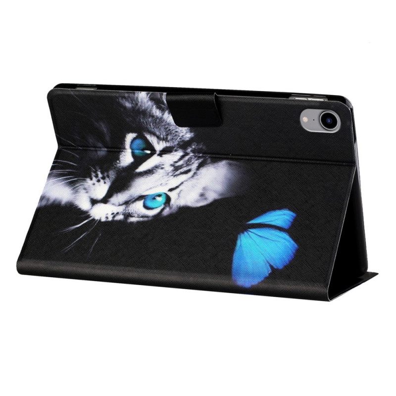 Kotelot iPad Mini 6 (2021) Cat Ja Blue Butterfly