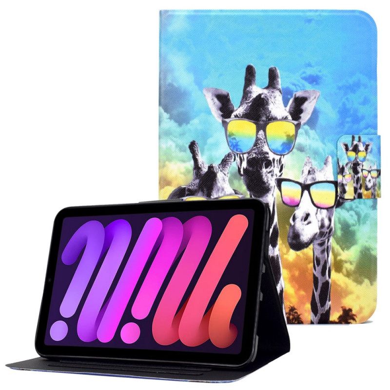 Kotelot iPad Mini 6 (2021) Funky Giraffes