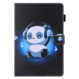 Kotelot iPad Mini 6 (2021) Panda Kuulokkeissa