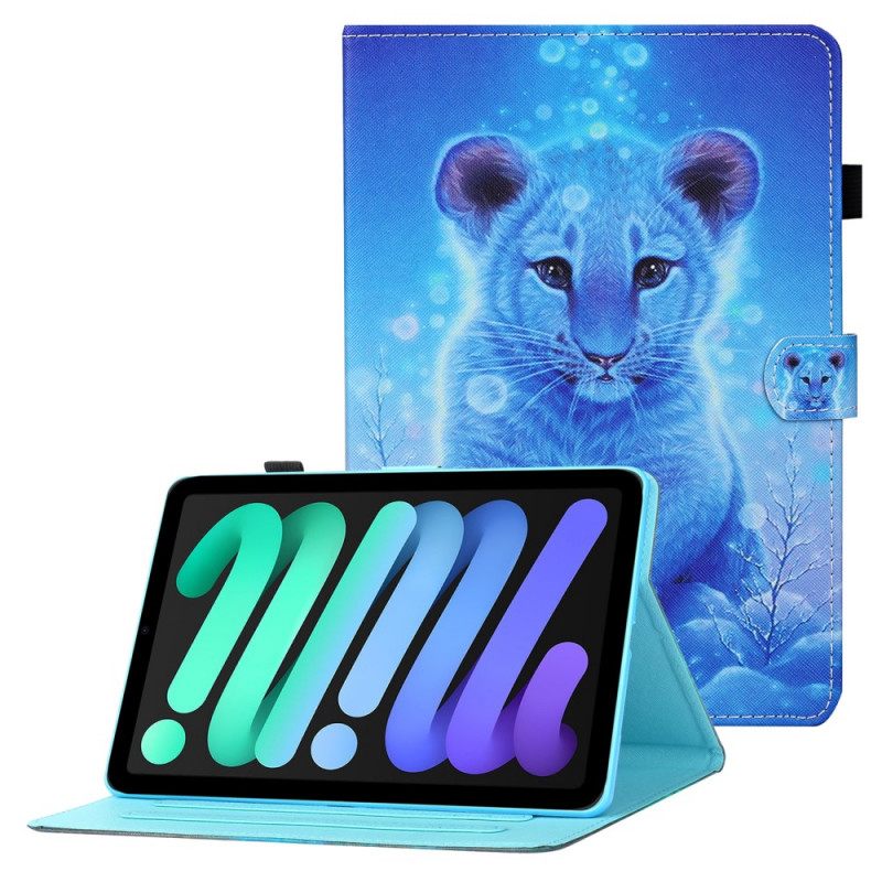 Nahkakotelo iPad Mini 6 (2021) Baby Tiger