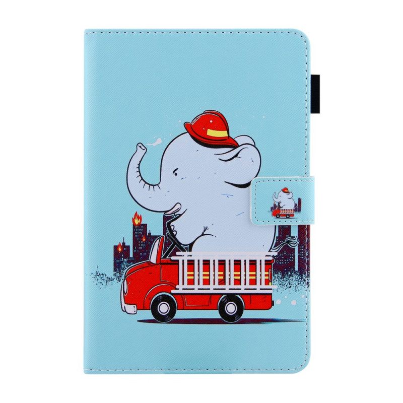 Nahkakotelo iPad Mini 6 (2021) Firefighter Elephant