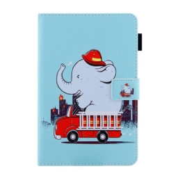 Nahkakotelo iPad Mini 6 (2021) Firefighter Elephant