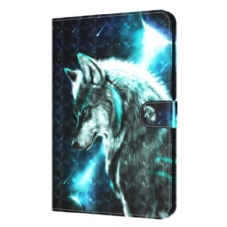 Nahkakotelo iPad Mini 6 (2021) Light Spot Wild Wolf