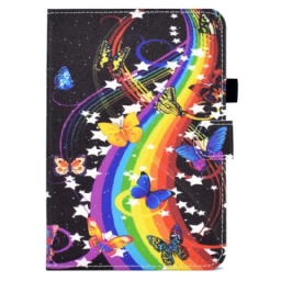 Nahkakotelo iPad Mini 6 (2021) Rainbow Butterflies