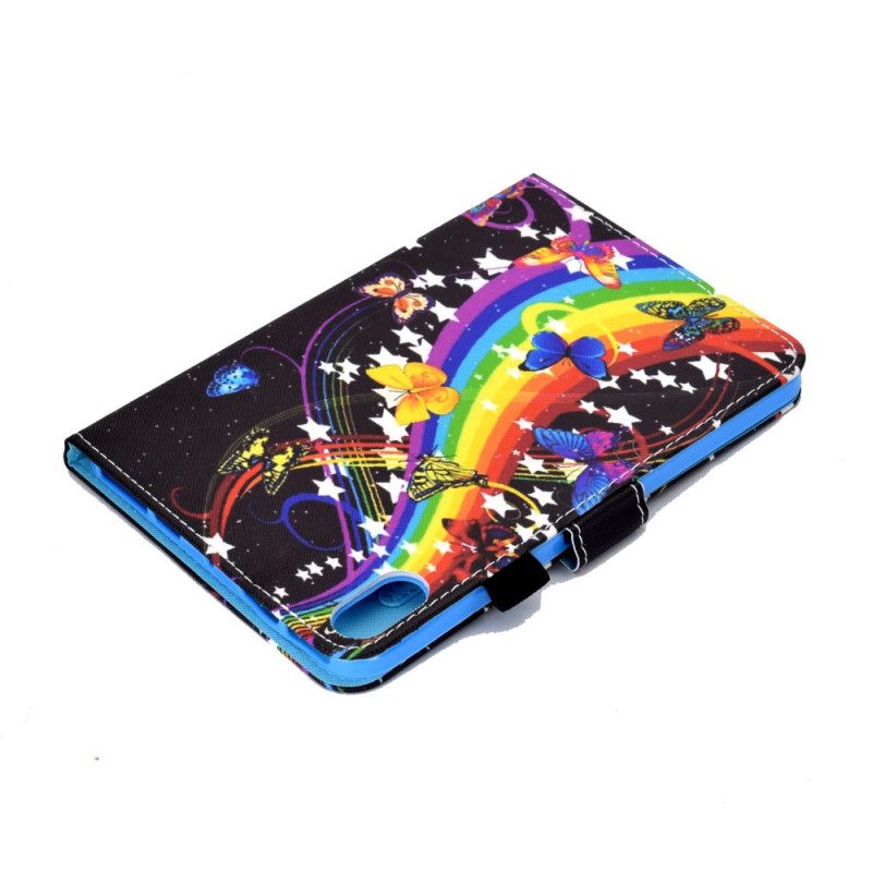 Nahkakotelo iPad Mini 6 (2021) Rainbow Butterflies