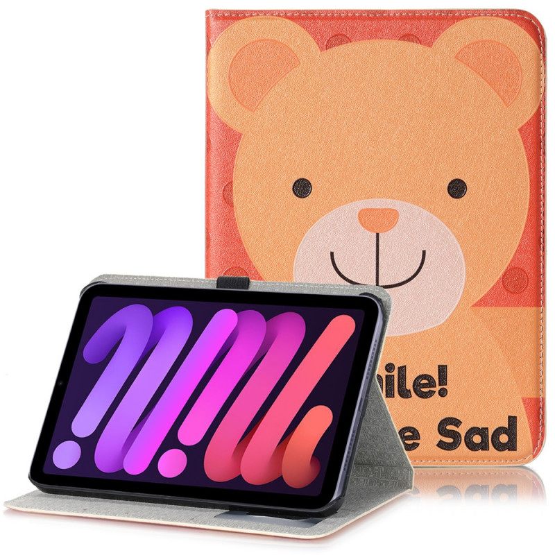 Nahkakuori iPad Mini 6 (2021) Smile Älä Ole Surullinen