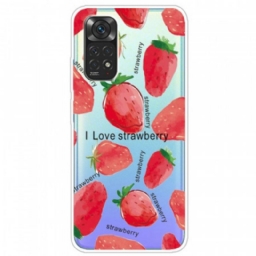 Kuori Xiaomi Redmi Note 11 Pro / 11 Pro 5G Mansikat / I Love Strawberry