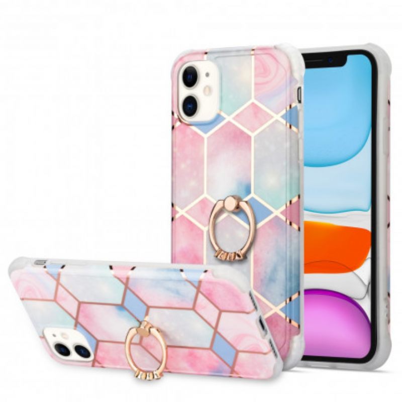 Case iPhone 11 Geometrinen Marmori Rengastuella