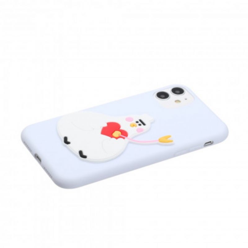 Case iPhone 11 Silicone Logo Animal Fun