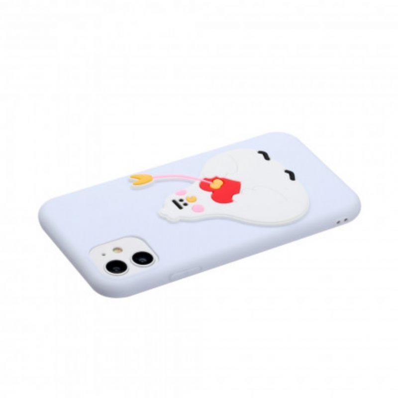 Case iPhone 11 Silicone Logo Animal Fun