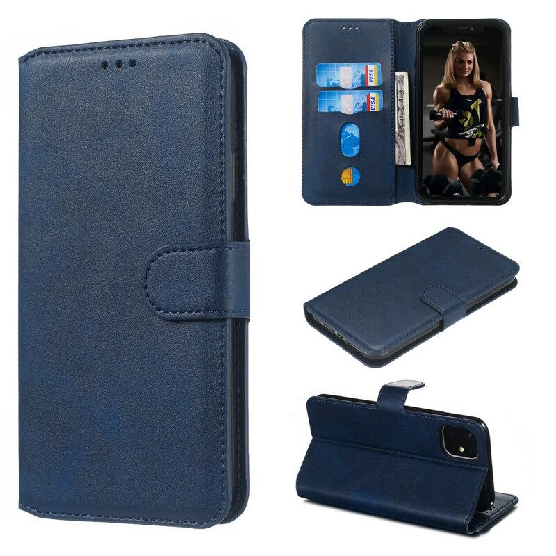 Kotelot iPhone 11 Faux Leather Retro Business