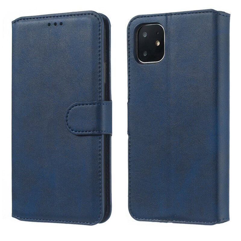 Kotelot iPhone 11 Faux Leather Retro Business