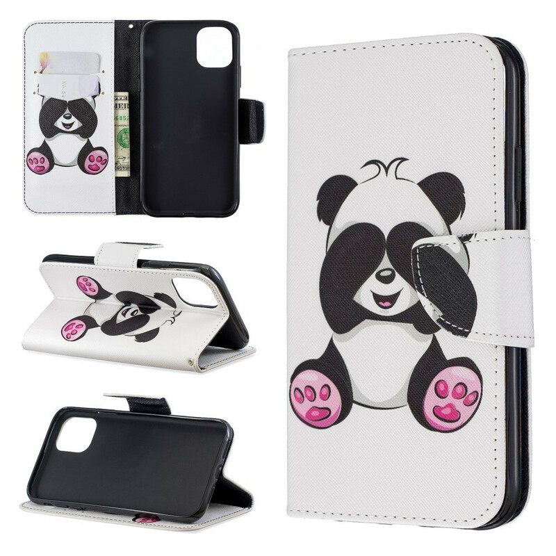 Kotelot iPhone 11 Panda Hauskaa