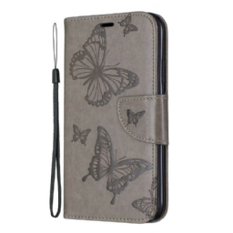 Kotelot iPhone 11 Suojaketju Kuori Butterflies Painettu Hihna