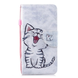 Kotelot iPhone 11 Suojaketju Kuori Kitten Hihnalla