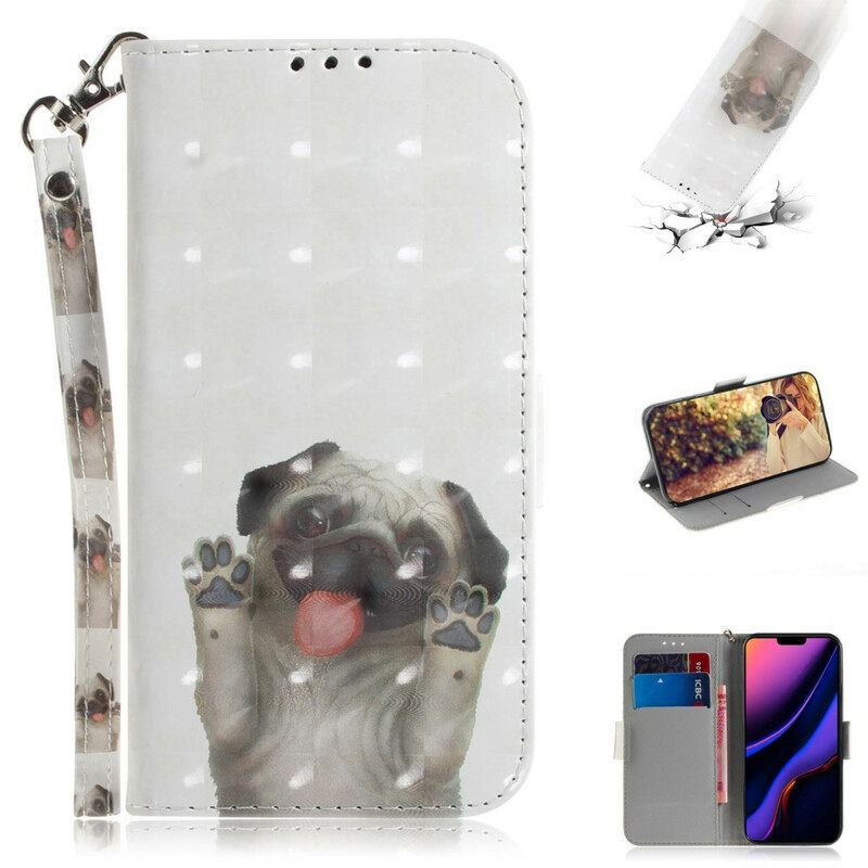 Kotelot iPhone 11 Suojaketju Kuori Love My Dog In Lanyard