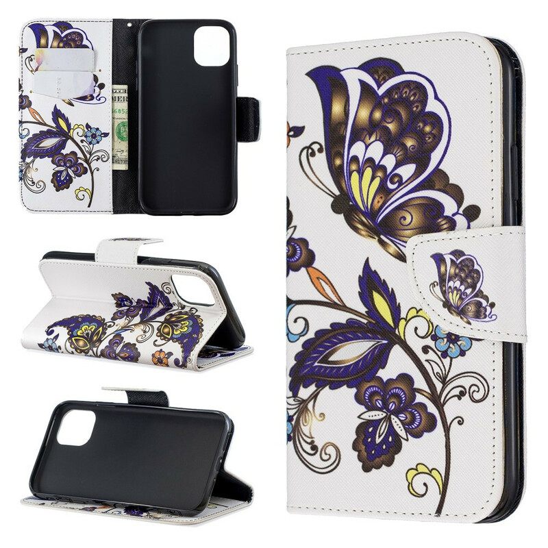 Kotelot iPhone 11 Tatoo Butterflies