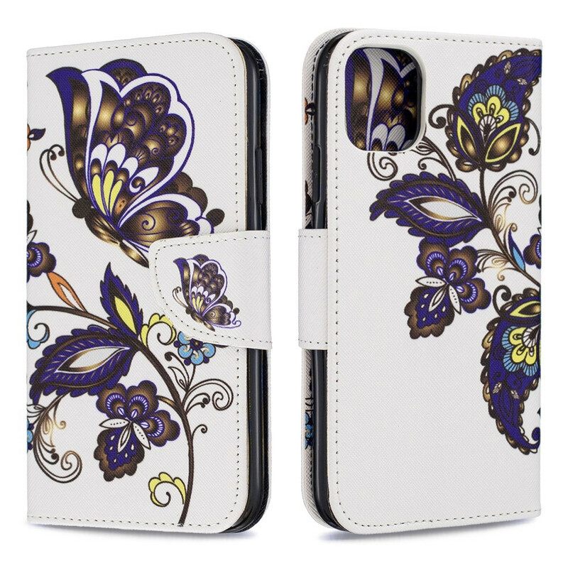 Kotelot iPhone 11 Tatoo Butterflies