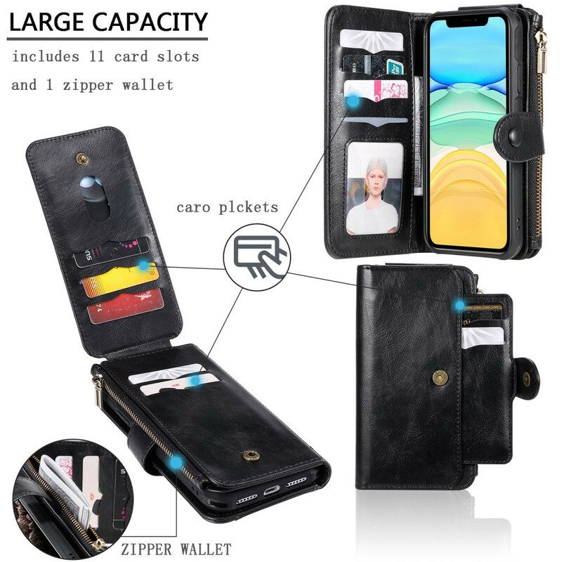 Kuori Flip Case iPhone 11 Monitoiminen Irrotettava