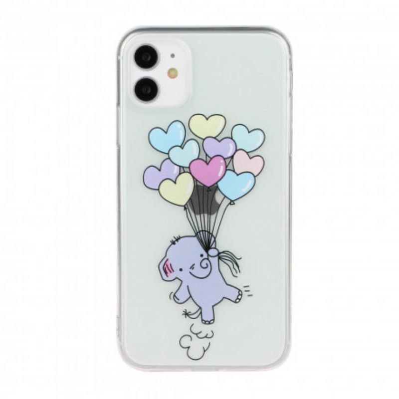 Kuori iPhone 11 Elephant Balloons