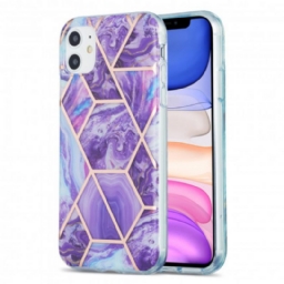 Kuori iPhone 11 Flashy Geometric Marble