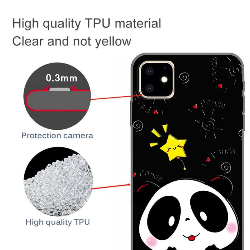 Kuori iPhone 11 Star Panda