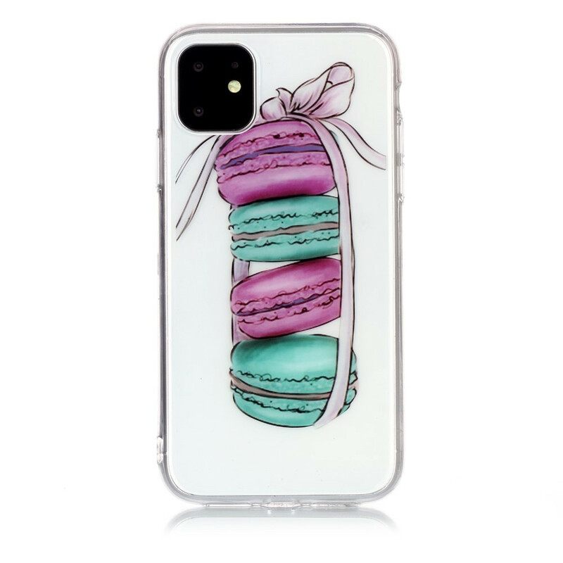 Kuori iPhone 11 Transparent Gourmet Macarons