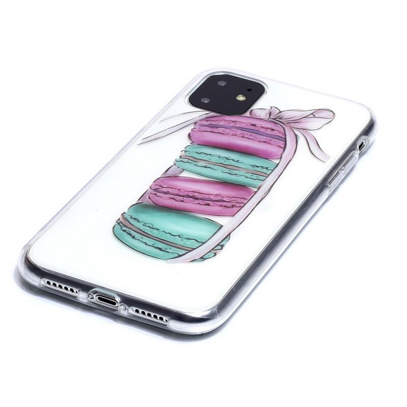 Kuori iPhone 11 Transparent Gourmet Macarons