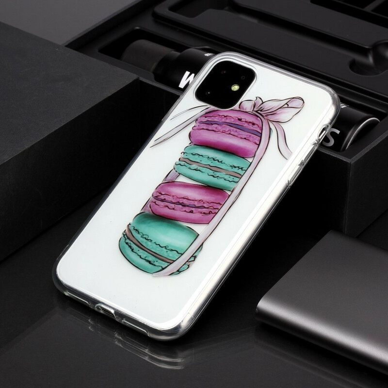 Kuori iPhone 11 Transparent Gourmet Macarons