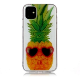 Kuori iPhone 11 Transparent Incognito Ananas