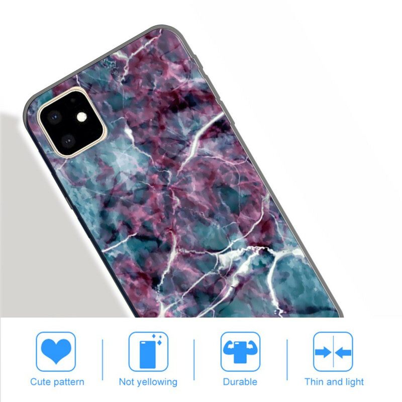 Kuori iPhone 11 Turquoise Marble