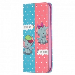 Puhelinkuoret iPhone 11 Kotelot Flip Baby Elephants