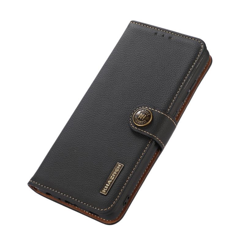 Flip Case Vivo V23 5G Aito Nahka Khazneh Rfid