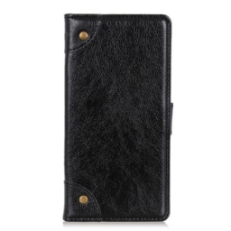 Flip Case Vivo V23 5G Vintage Nappa Keinonahkaa