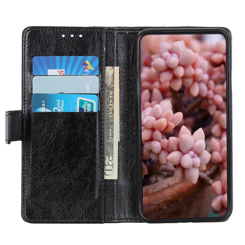 Flip Case Vivo V23 5G Vintage Nappa Keinonahkaa