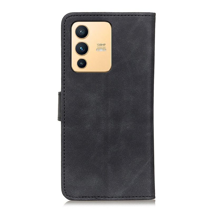 Kotelot Vivo V23 5G Vintage Leather Effect Khazneh