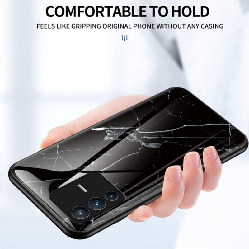 Puhelinkuoret Vivo V23 5G Tempered Glass Marble Colors