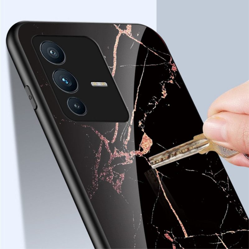 Puhelinkuoret Vivo V23 5G Tempered Glass Marble Colors